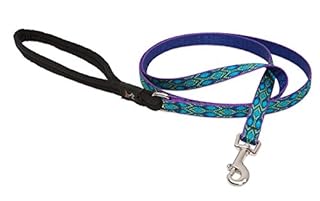 Lupine Pet Rain Song Dog Leash, 6 ft, 1/2 inch Wide - Original Design Padded Handle