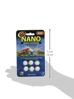 Zoo Med Nano Banquet Food Blocks - Time Release Vacation Fish Food (6-Pack)