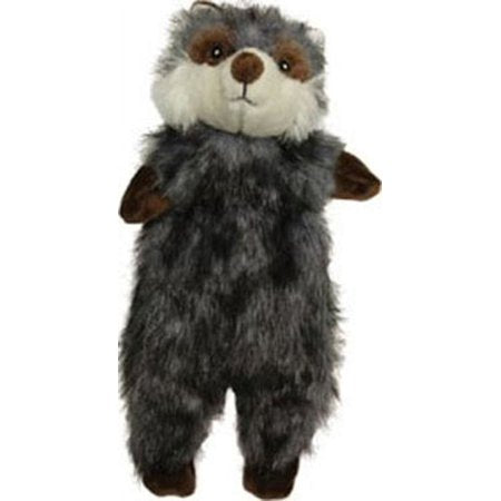 Ethical Pets Furzz Raccoon Dog Toy - 13.5 inch Stuffing Free Plush Squeak Toy
