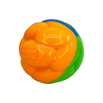 Kong Twistz High-Viz Ball Large - Durable, Bouncy Dog Fetch Toy, Floats