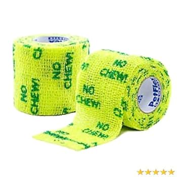 PetFlex No Chew Cohesive Bandage - 2" x 5 Yards (12-Pack Available) Bitter Taste, Flexible Wrap for Dogs, Cats & Small Animals