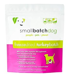 Small Batch Dog Freeze Dried Turkey Sliders 14oz Raw Food