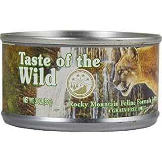 Taste of the Wild Rocky Mountain Feline Recipe - Grain-Free Wet Cat Food, Salmon & Venison in Gravy, 3 oz Can