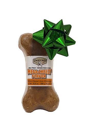 Darford Mega Bone Jr. Bacon Dog Treat, 3.5 oz - Oven Baked, Natural Bacon Flavor