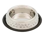 Petrageous Designs Dorado Embossed Designer Pet Bowl, Hol...