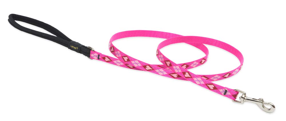 Lupine Pet Puppy Love Dog Leash - 1/2 inch x 6 ft - Original Design for Small Dogs