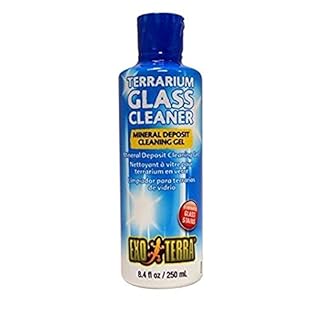 Exo Terra Terrarium Glass Cleaner - 250 ml / 8.4 fl oz - Mineral Deposit Cleaning Gel