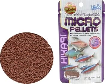Hikari Tropical Micro Pellets Fish Food, 0.77 oz (22g) - For Small Tropical Fish