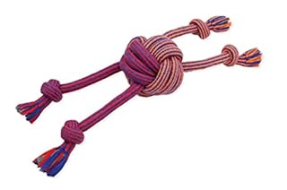 Mammoth Pet Products Extra Flossy Chew Monkey Fist Dog Toy, Large, 18 Inch, Rope Toy