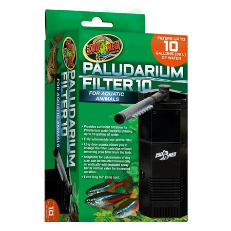 Zoo Med Paludarium 10 Internal Filter - Low Profile, Submersible, Up to 10 Gallons
