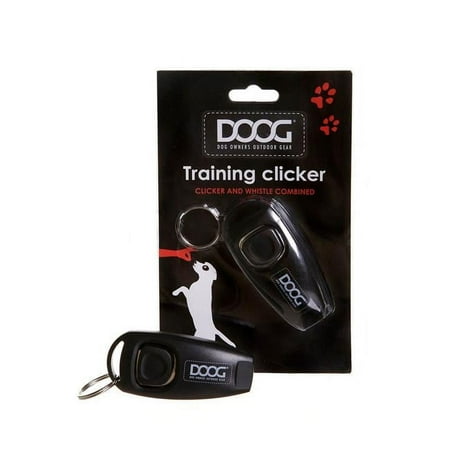DOOG Training Clicker - Dog Training Tool with Whistle - Black