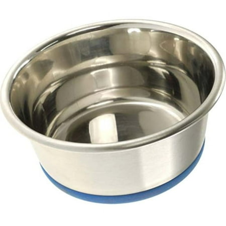 Our Pets Durapet Bowl - .75 Pint Stainless Steel Dog/Cat Bowl with Rubber Base