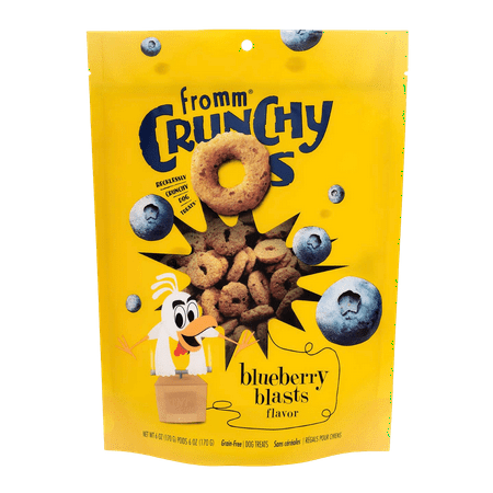 Fromm Crunchy O's Blueberry Blasts Dog Treats, 6 oz