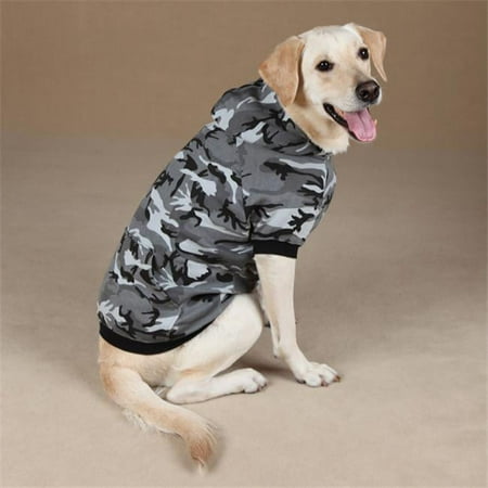 Casual Canine Camo Hoodie - Green, Size Medium - Dog Apparel