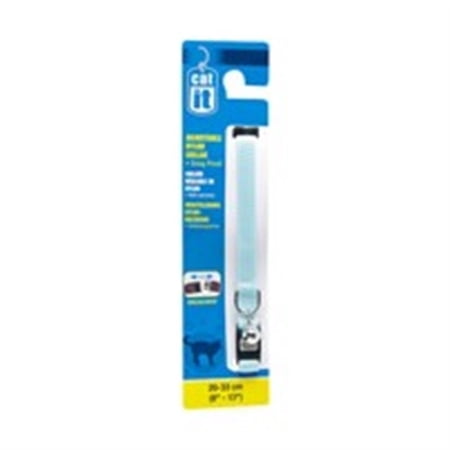 Catit Nylon Adjustable Cat Collar with Breakaway Snap, Bl...