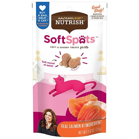 Rachael Ray Nutrish Soft Spots Cat Treats  Salmon  2.5 oz...