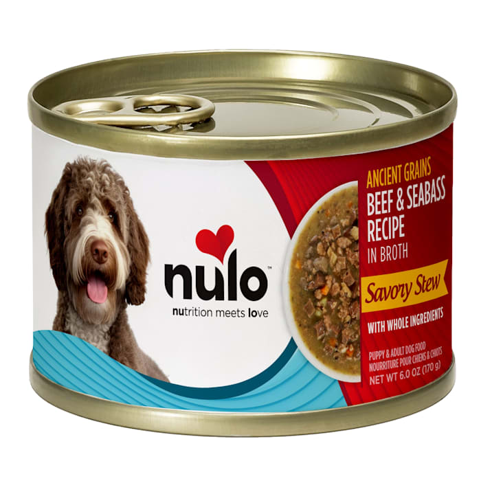 Nulo Ancient Grains Beef & Seabass Savory Stew Wet Dog Food - 6 oz Can