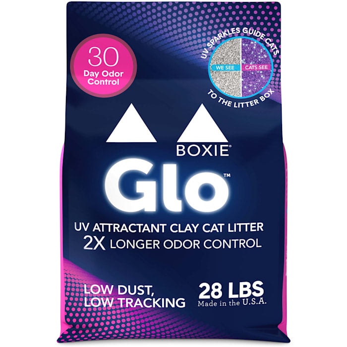Boxiecat Glo Light Attractant Unscented Clay Cat Litter - 28lbs