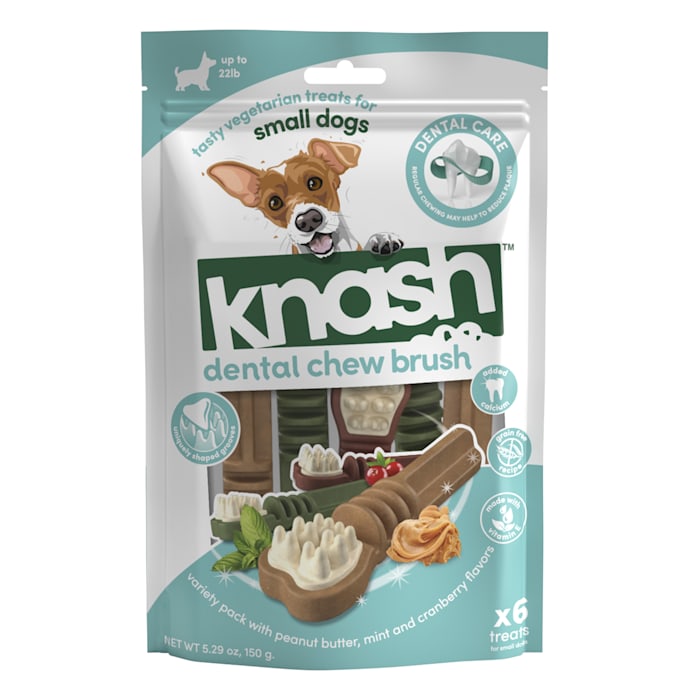 NTH Knash Dental Brush Small - 6 Pack Dog Treats - Ethical Products