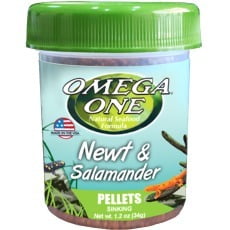 Omega One Newt & Salamander Pellets - 1.2 oz Newt and Salamander Food