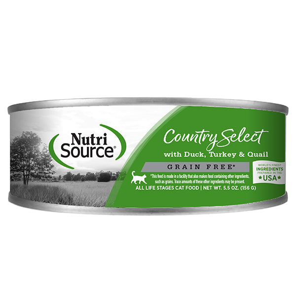 NutriSource Grain Free Country Select Cat Food - 5.5 oz Can (Single)