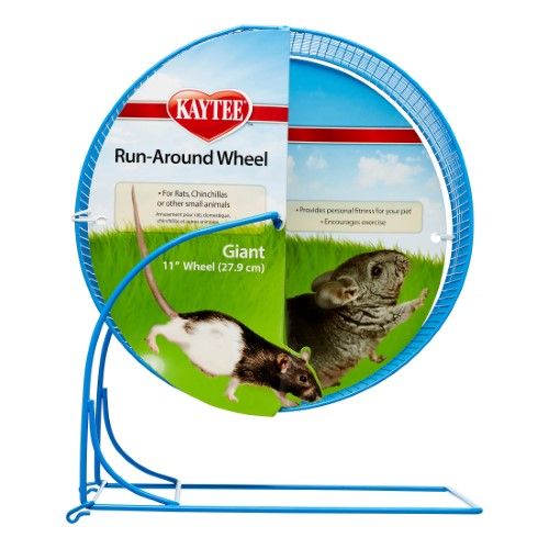 Kaytee Run-Around Wheel - Giant, 11-Inch Exercise Wheel for Small Animals