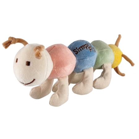 Simply Fido Maggie 10" Multicolor Caterpillar - Squeakers