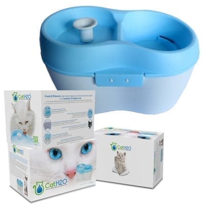 Cat H2O Drinking Fountain - 2L Blue - For Cats & Small Dogs