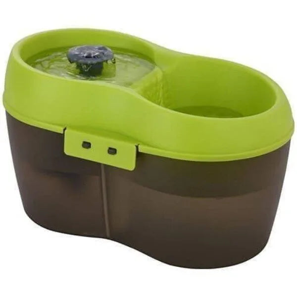 H2O Drinking Fountain 2L Green - Cat & Small Dog Water Fountain