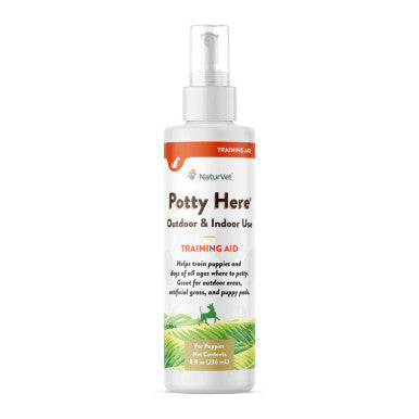 NaturVet Potty Here Training Aid Spray - Indoor & Outdoor Use - 8 oz