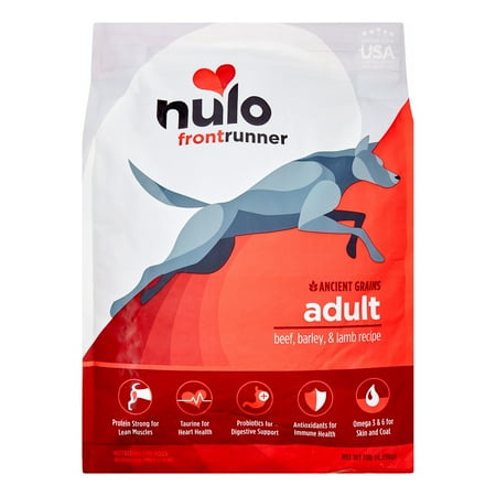 Nulo Frontrunner Beef, Barley & Lamb Dry Dog Food - Grain Inclusive, Adult, 11 lb