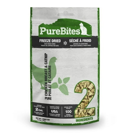 PureBites Chicken & Catnip Freeze Dried Cat Treats - 1.3oz Value Size