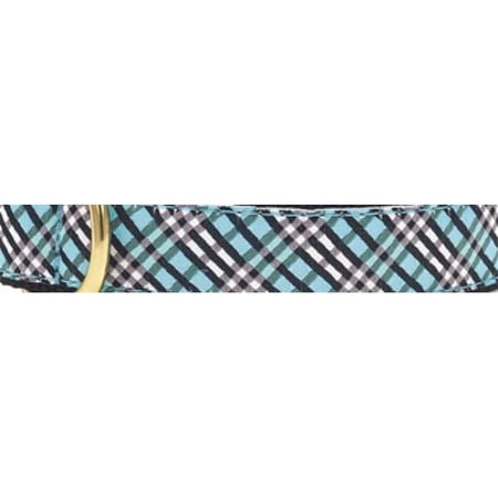 Up Country AQPDH5W Aqua Plaid Pet Harness - Extra Large