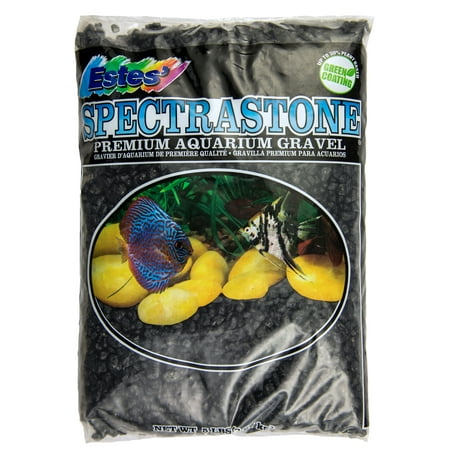 Estes Spectrastone Special Black Aquarium Gravel - 5 lb Bag - Freshwater Safe