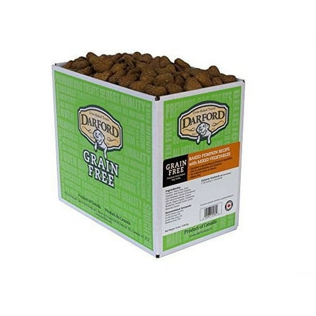 Darford Grain Free Baked Pumpkin & Veggie Dog Treats, 15 lb