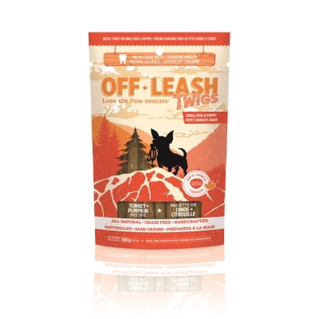 008204 Off Leash, Twigs Dental Chew, Turkey & Pumpkin, 3....