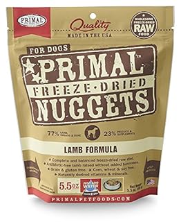 Primal Freeze-Dried Lamb Formula Dog Food, 5.5 oz, Grain-Free Canine Meal