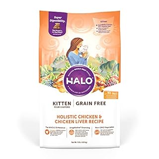 Halo Holistic Kitten Food - Cage Free Chicken, Grain Free, 10 lb Bag