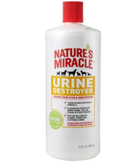 Nature's Miracle Urine Destroyer for Dogs - Stain and Odor Remover - 32 oz