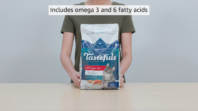 Blue Buffalo Tastefuls Adult Indoor Salmon Recipe Dry Cat Food, 7 lbs