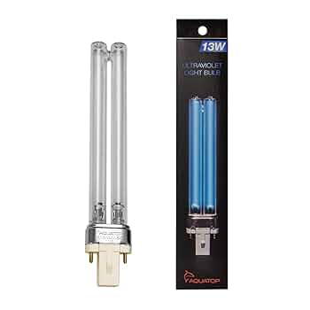 Aquatop 13W UV Bulb Replacement - R13WUV-SQ - for UVP13, UVCP13, UVFK13, UVE13, Forza FZ13 Sterilizers