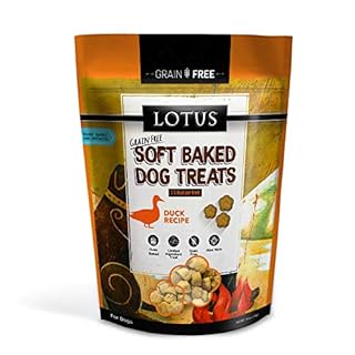 Lotus Wholesome Duck Recipe Soft Baked Dog Treats - Grain-Free, 10 oz