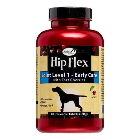 NaturVet Hip Flex Level 1 Chewable Tablets, 60 Tablets