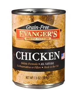 Evanger's Grain-Free Chicken Wet Dog & Cat Food, 12.5-13 oz Can (depending on source)