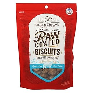 Stella & Chewy's Raw Coated Biscuits Grass-Fed Lamb Recipe Dog Treats, 9 oz