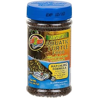 Zoo Med Natural Aquatic Turtle Food - Hatchling Formula - Micro Pellets - 1.6 oz / 45g