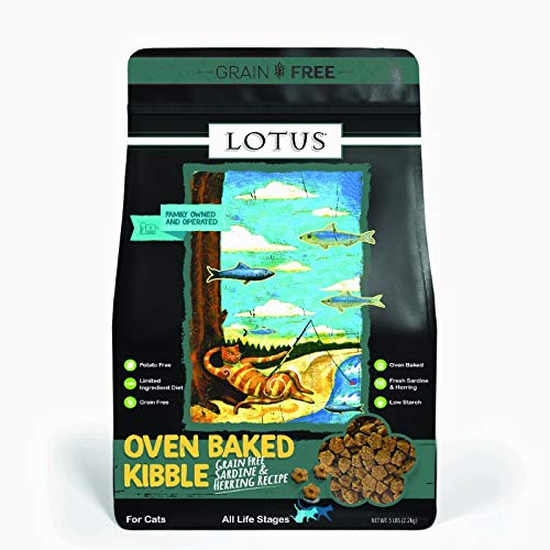 Lotus Cat Grain-Free Sardine & Herring Recipe - All Life Stages, 5 lb Bag