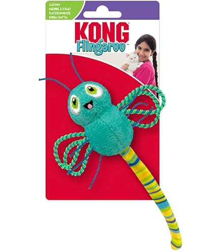 Kong Crackles Grasshopper Cat Toy - Plush with Catnip & Crinkle