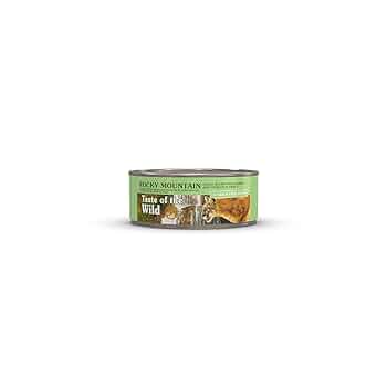 Taste of the Wild Rocky Mountain Feline Recipe, Salmon & Venison in Gravy, Grain-Free, 5.5 oz Can