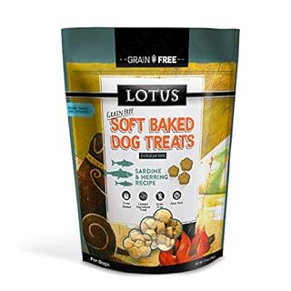 Lotus Soft Baked Sardine & Herring Grain-Free Dog Treats, 10 oz